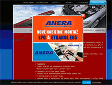 Tablet Screenshot of anera.cz